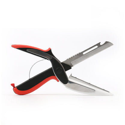 2 In 1 Stainless Steel Kitchen Scissors