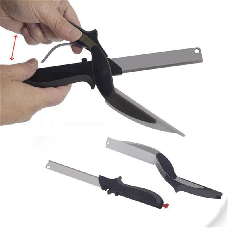 2 In 1 Stainless Steel Kitchen Scissors